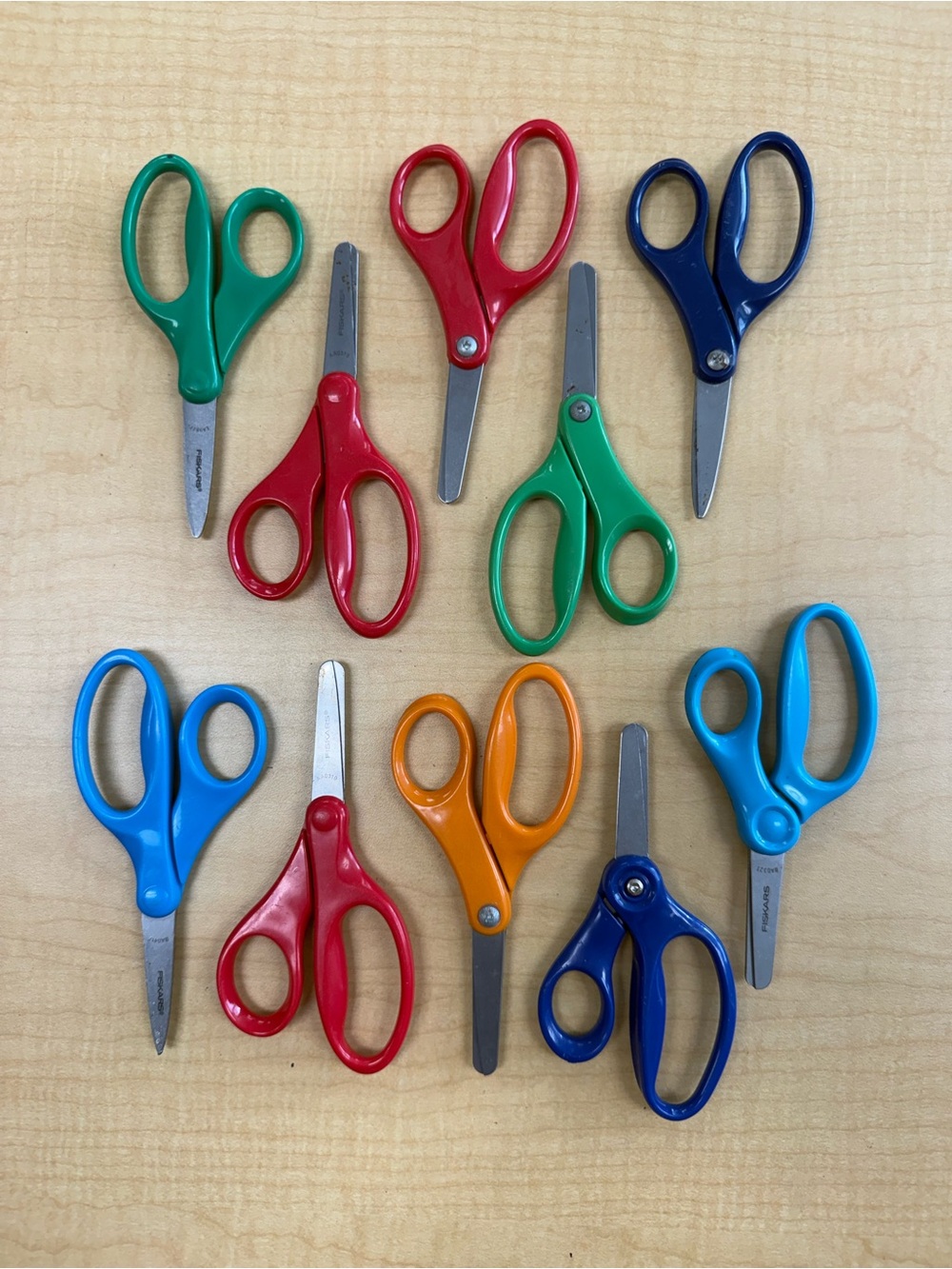 Fiskars kid safety scissors set of 10 colorful scissors for pre K kindergarten
